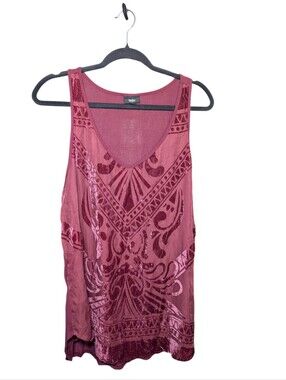 Massimo Women's Pink Velvet-Detail Tank Top